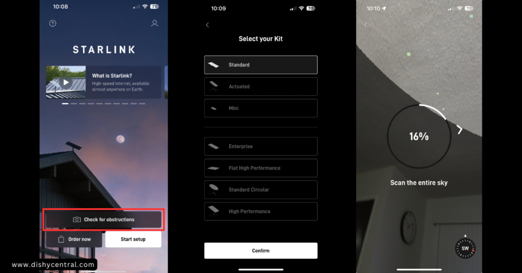 starlink check for obstructions Starlink check for obstruction iphone application