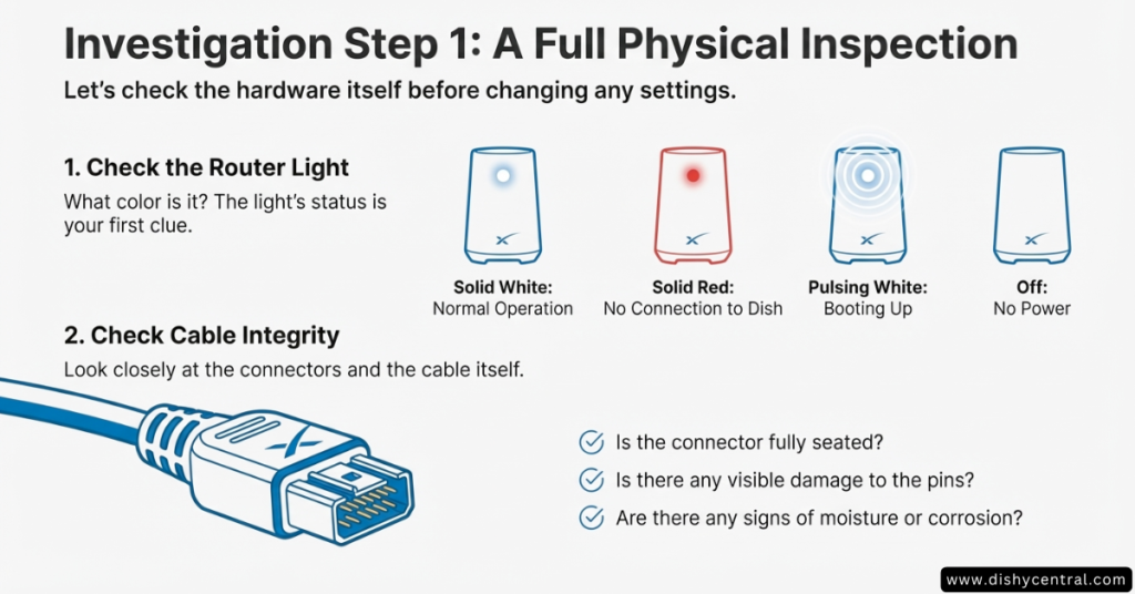Starlink Router Unreachable - Physical Inspection Starlink Router Unreachable - Physical Inspection
