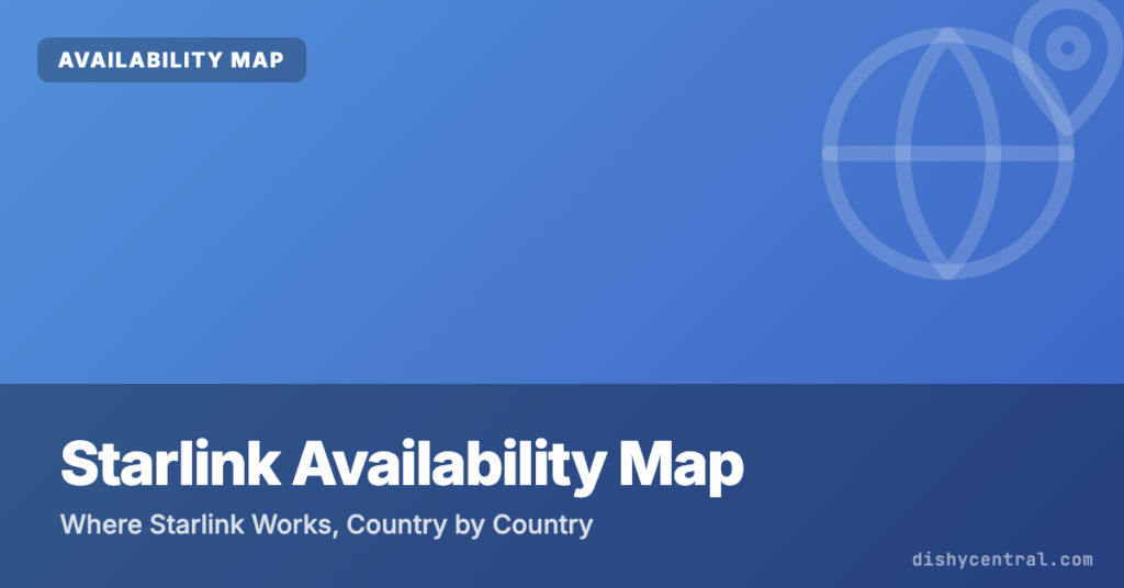 Starlink availability map